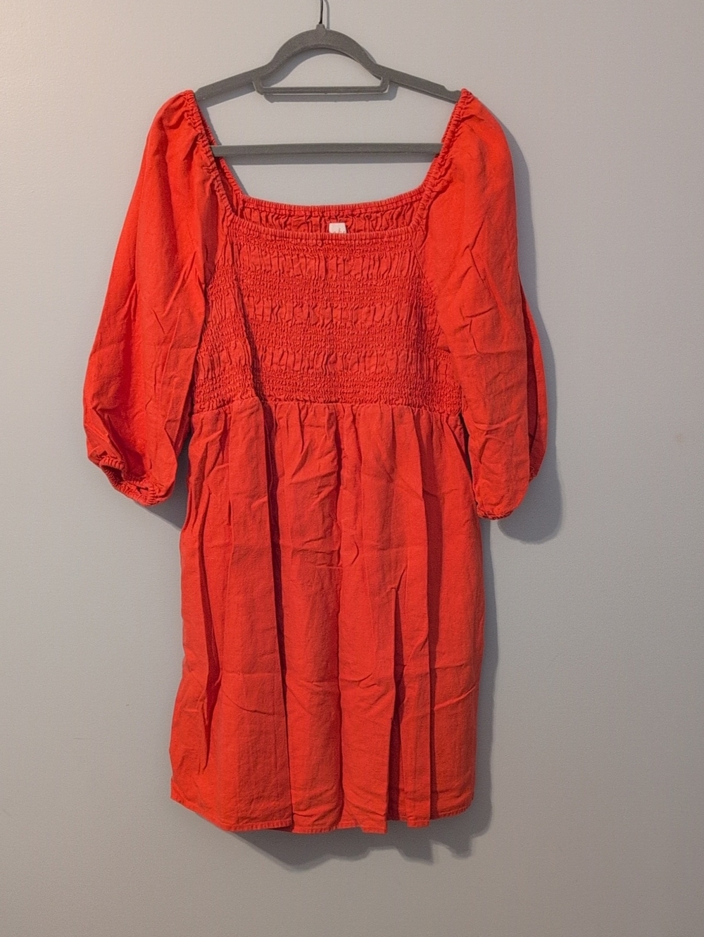 Isabel Maternity by Ingrid & Isabel Smocked Puff-Sleeve Tunic Dress